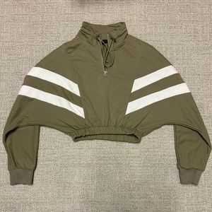 Abstract sweater in sage green